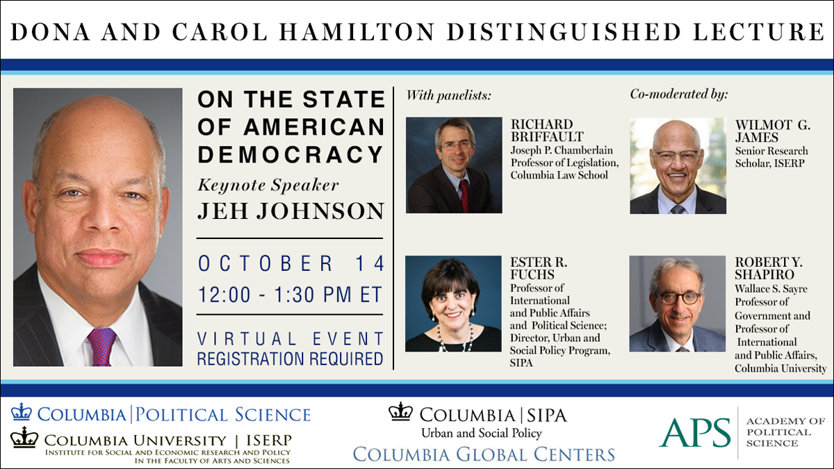 Hamilton Lecture event announcement