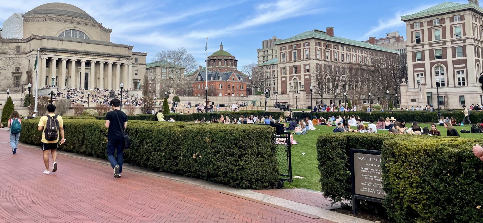 Campus view in spring
