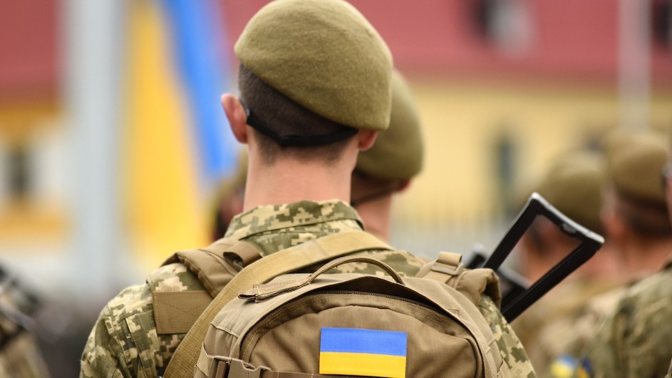 Photo of Ukrainian soldier