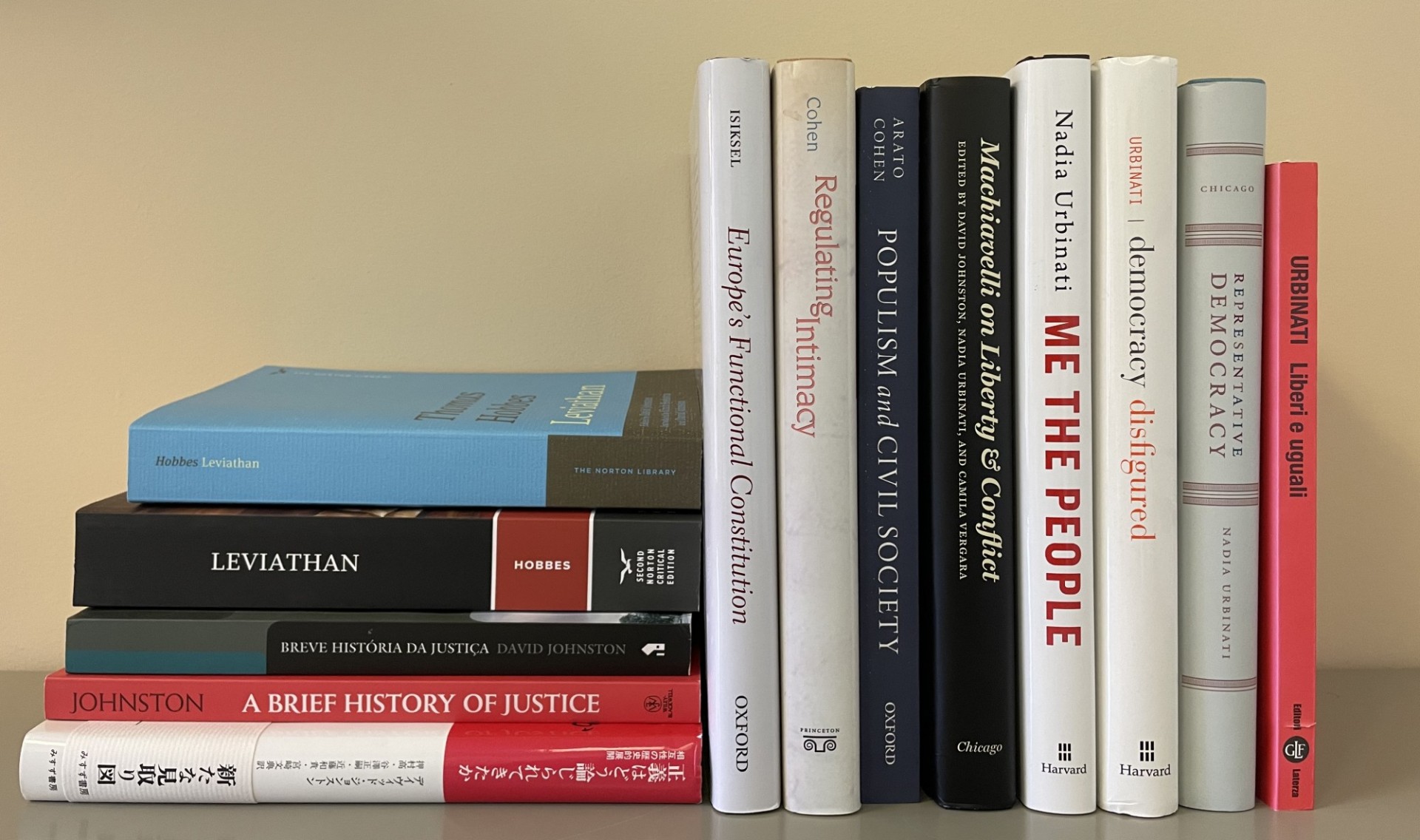 Selected books authored by political theory faculty