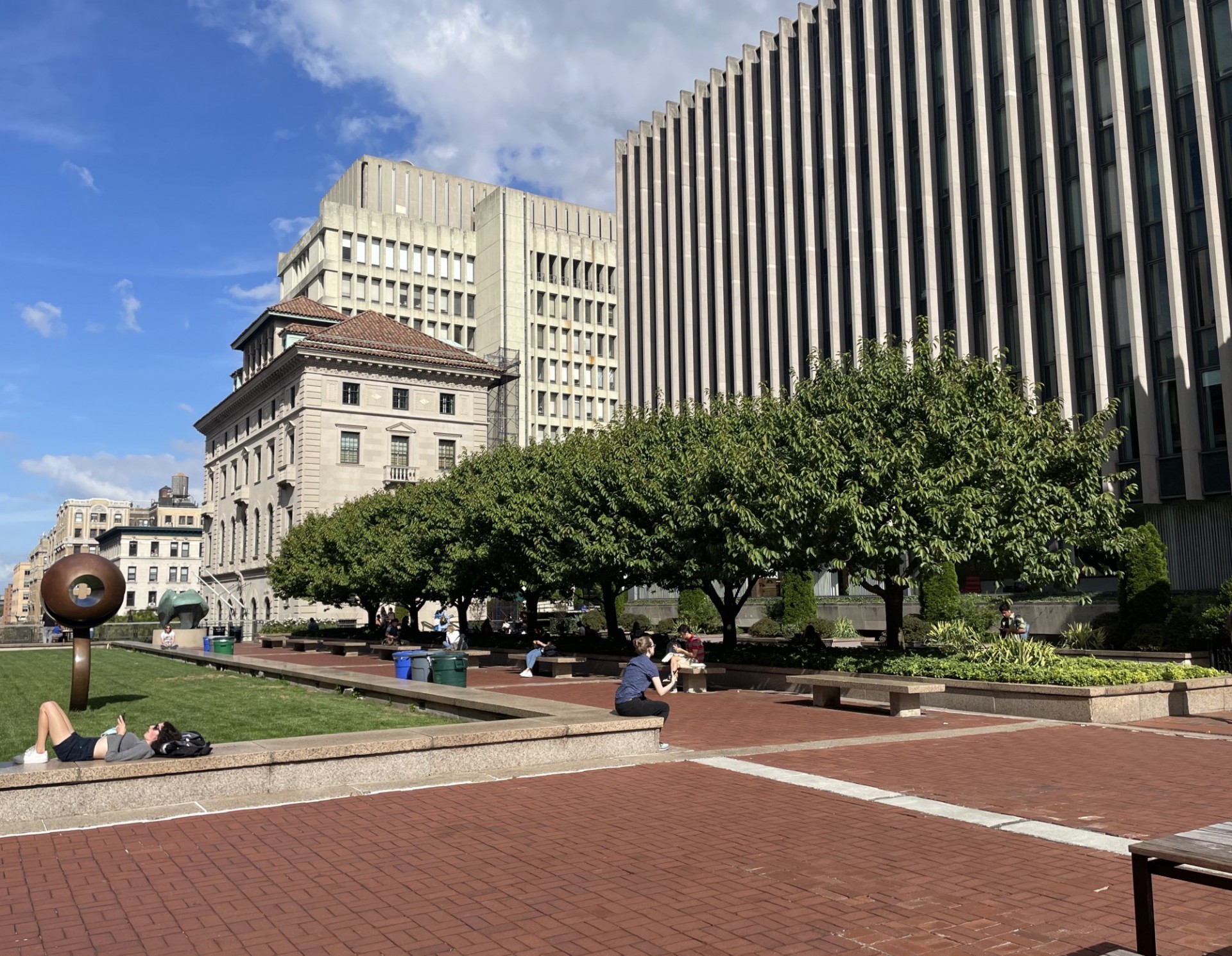Revson Plaza in early autumn