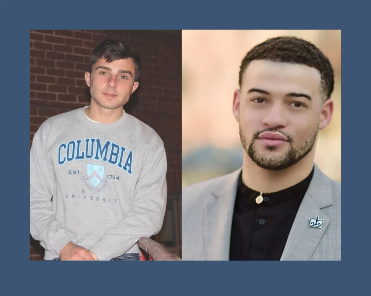 Portraits of Cameron Adkins and James Harvey Elliott II