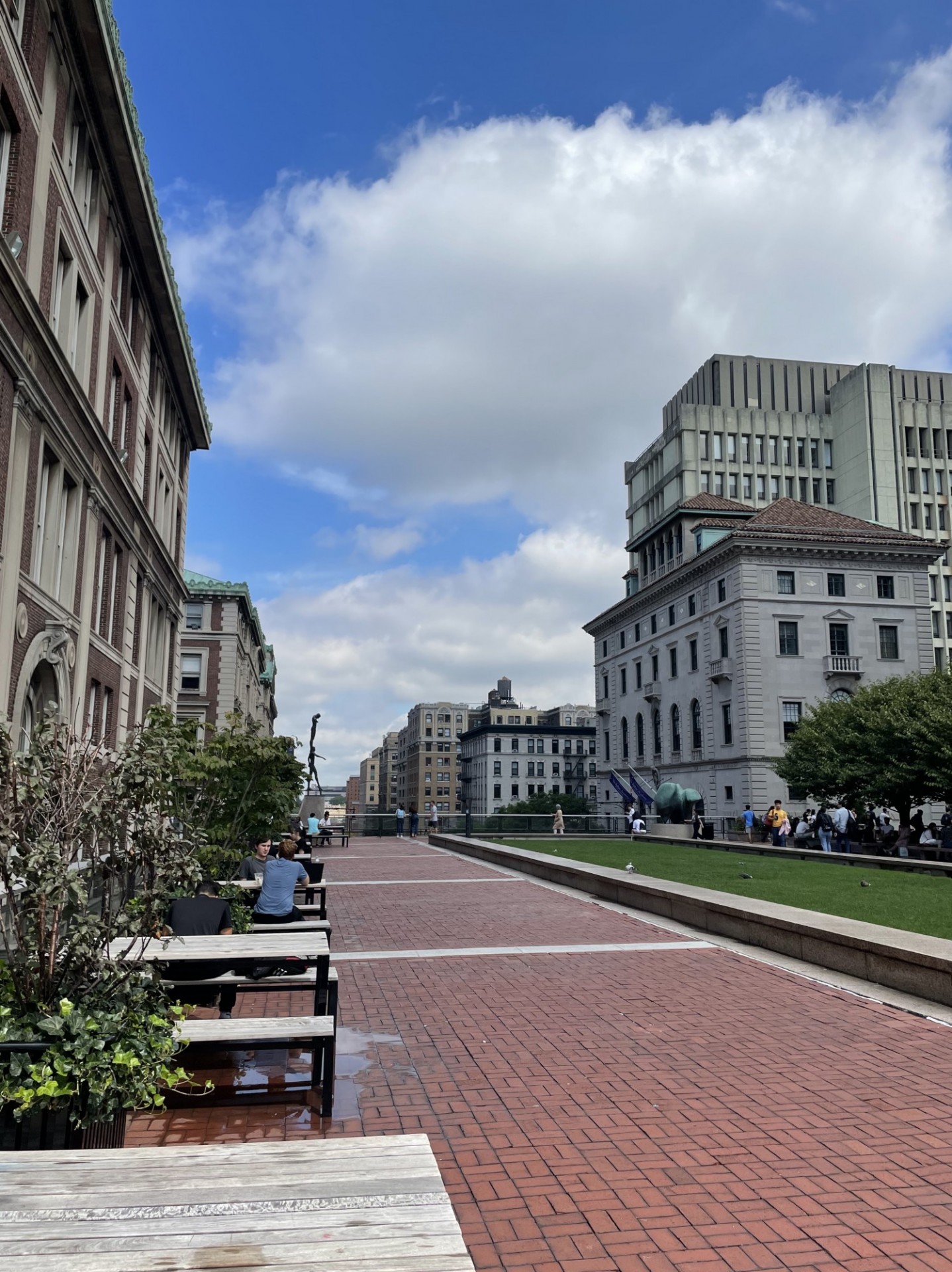 View northward from Revson Plaza